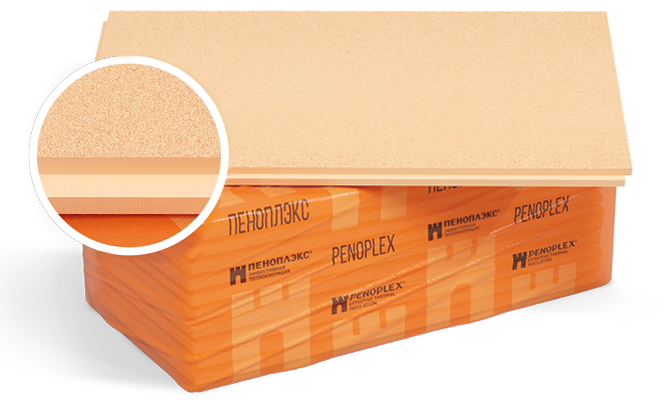 Плита из экструзионного пенополистирола ПЕНОПЛЭКС ФАСАД 150х585х1185 мм L