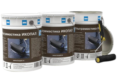 Мастика гидроизоляционная полимерная BMI Icopal Ультрамастика ИКОПАЛ 17,5 кг