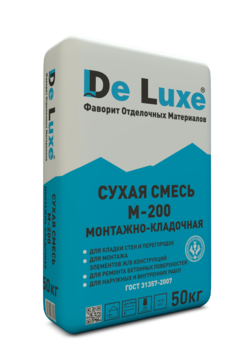 Смесь цементно-песчаная De Luxe М200 50 кг