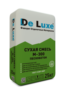 Смесь цементно-песчаная De Luxe М300 50 кг