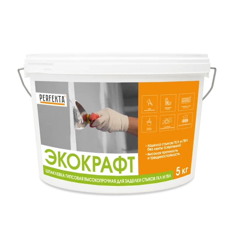 Шпаклевка шовная PERFEKTA Экокрафт 5 кг Шпаклевка шовная PERFEKTA Экокрафт 5 кг