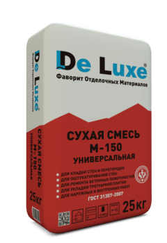 Смесь цементно-песчаная De Luxe М150 50 кг