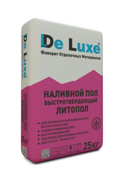 Смесь напольная выравниваемая De Luxe Литопол 25 кг