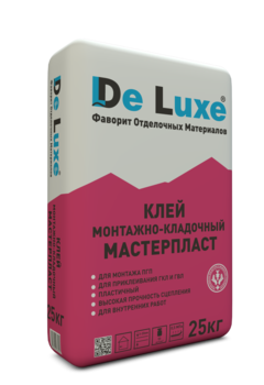 Смесь кладочная для пазогребневых плит De Luxe Мастерпласт 25 кг