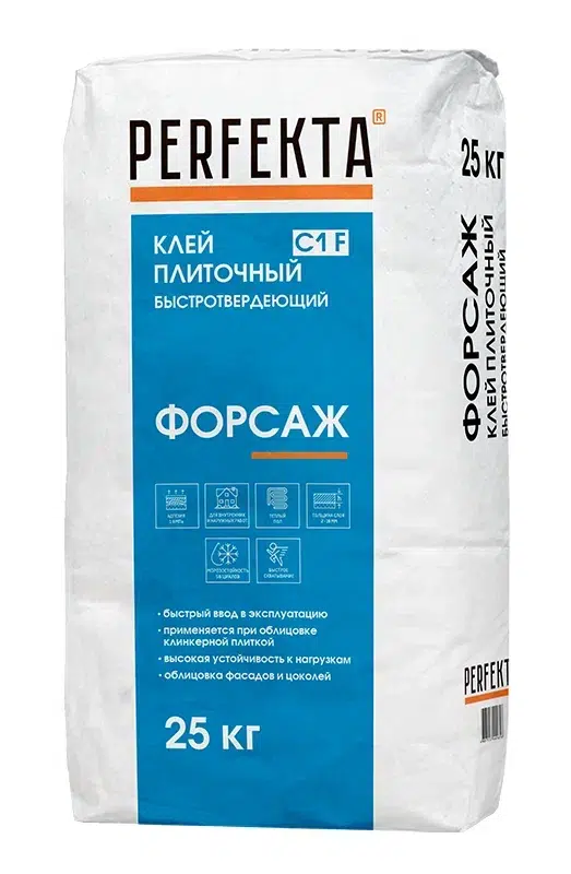 Смесь клеевая для плитки PERFEKTA Форсаж (C1 F) 25 кг