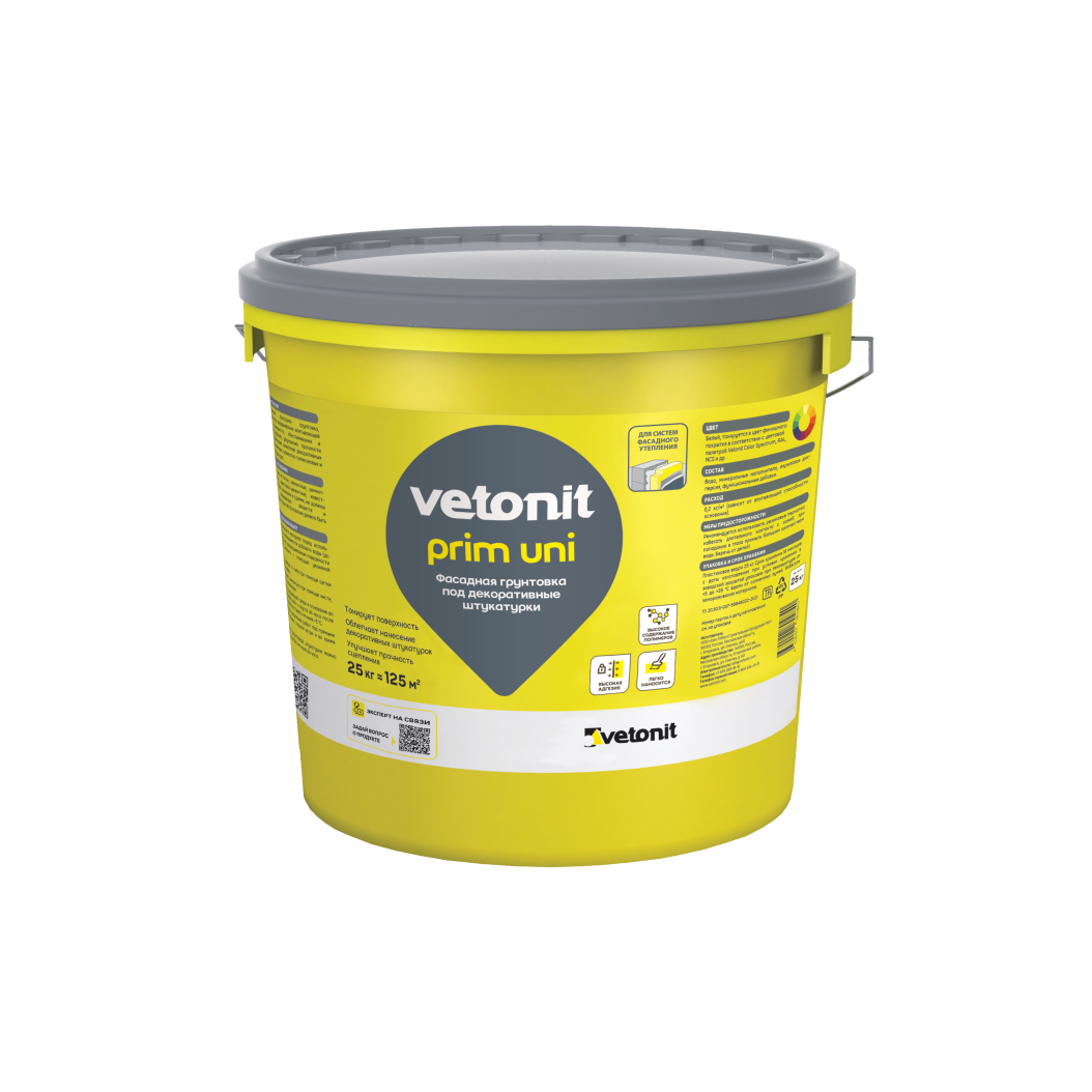 Грунтовка фасадная Vetonit Prim Uni 25 кг Грунтовка фасадная Vetonit Prim Uni 25 кг