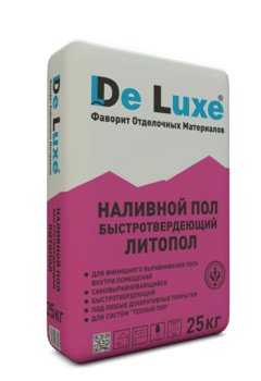 Смесь напольная выравниваемая De Luxe Литопол 25 кг