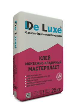 Смесь кладочная для пазогребневых плит De Luxe Мастерпласт 25 кг