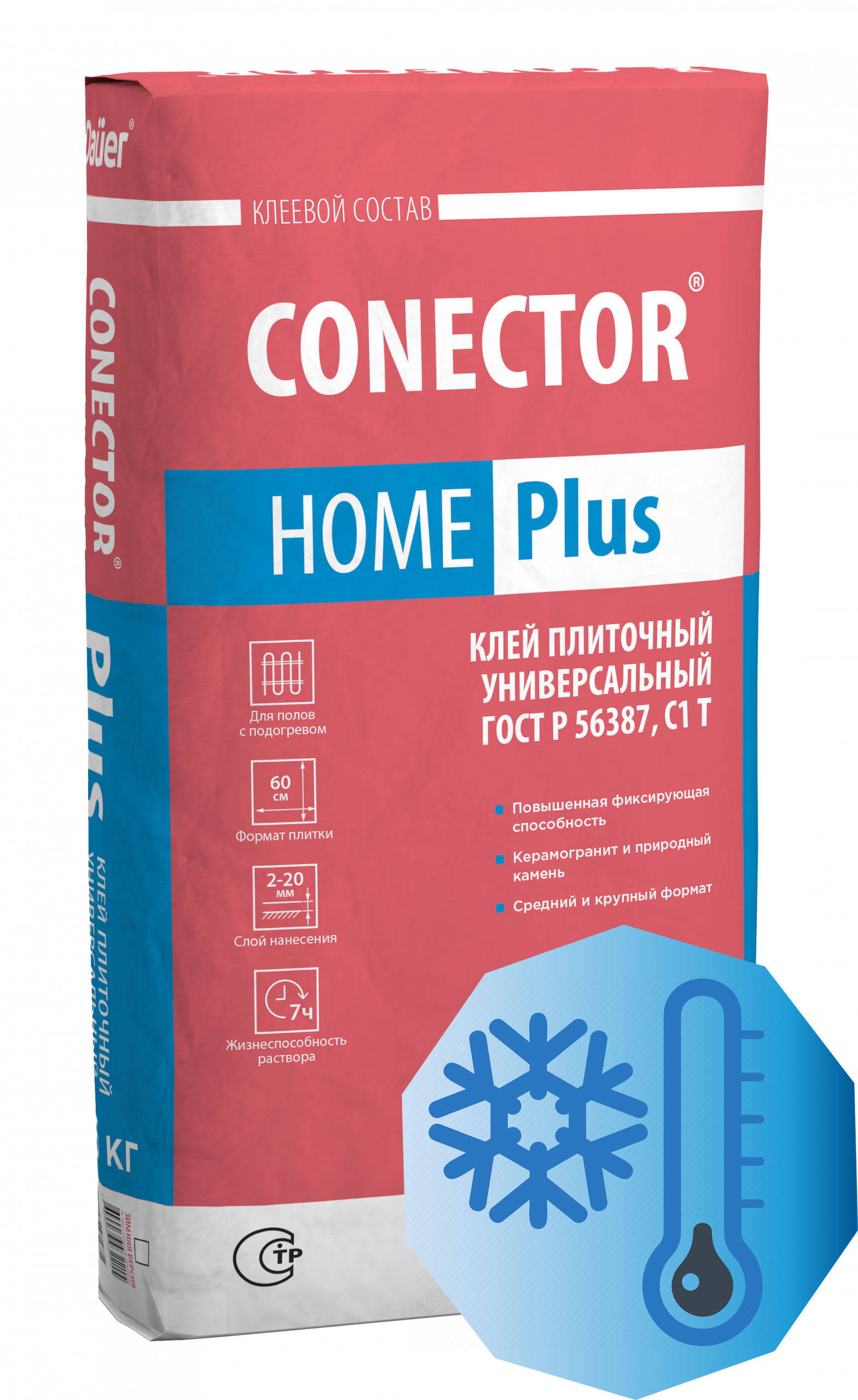 Смесь клеевая для плитки DAUER CONECTOR HOME Plus Зимняя (C1 T) 40 кг