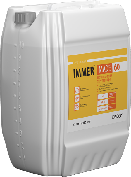Грунтовка глубокого проникновения DAUER IMMER MADE 60 10 л