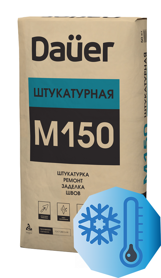 Смесь цементно-песчаная DAUER М150 Зимняя 50 кг