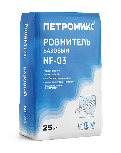 Смесь напольная выравниваемая ПЕТРОМИКС NF-03 25 кг