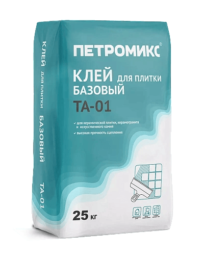 Смесь клеевая для плитки ПЕТРОМИКС TA-01 25 кг