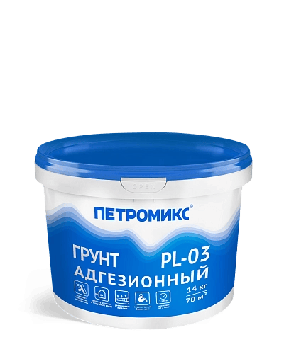 Грунтовка фасадная высоконаполненная ПЕТРОМИКС PL-03 14 кг Грунтовка фасадная высоконаполненная ПЕТРОМИКС PL-03 14 кг