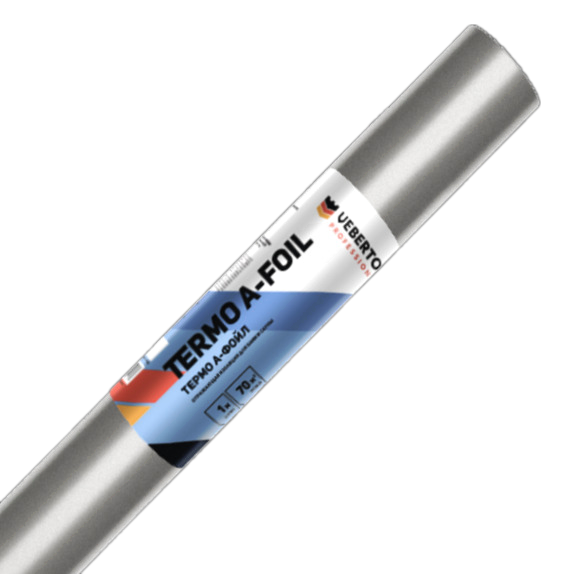 Мембрана отражающая тепло-пароизоляционная усиленная Veberton Termo A-Foil 1х70 м (70,00 м²)