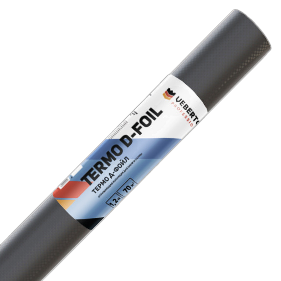 Мембрана отражающая тепло-пароизоляционная Veberton Termo D-Foil 1,2х58,335 м (70,00 м²)