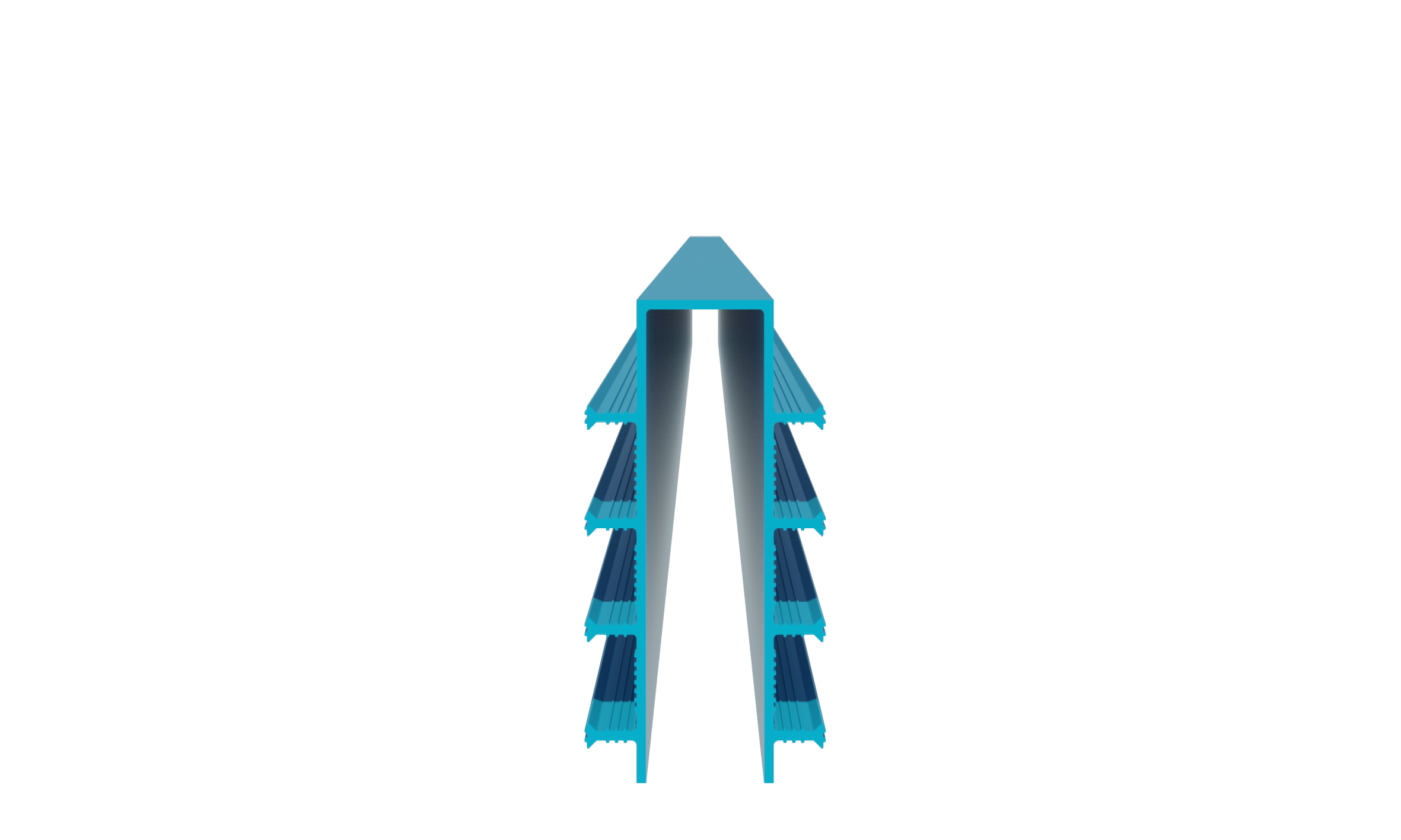 Гидрошпонка защитная П-образная деформационная  АКВАСТОП ДЗ-205/50-8/35 PVC 15 м