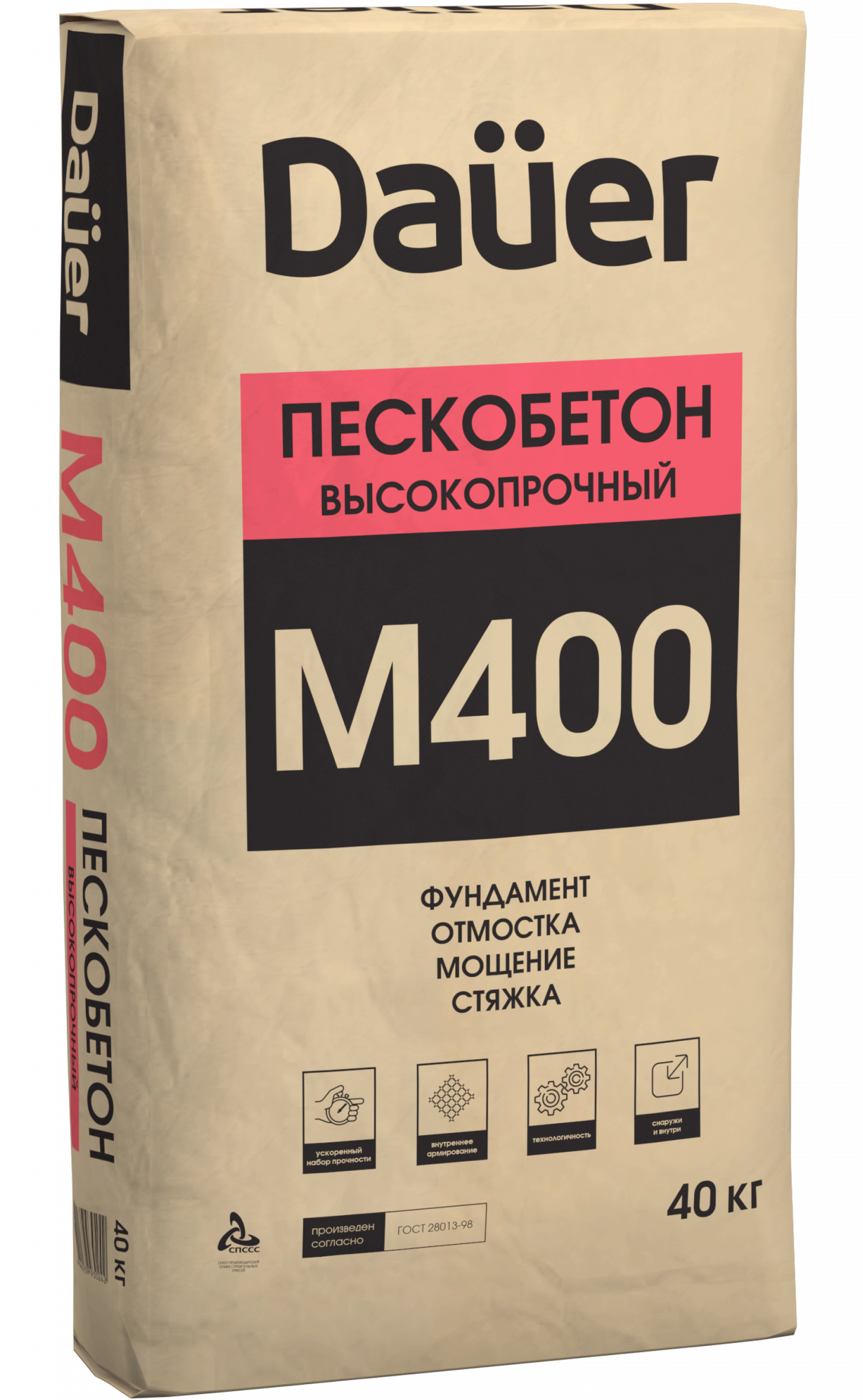 Смесь цементно-песчаная DAUER М400 40 кг
